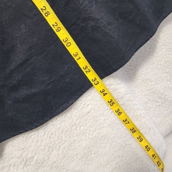 Vintage Mecca Long Sleeve Shirt Large Black Button Up Skater Baggy Oversized Y2K - Picture 5 of 6